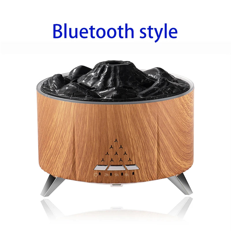 Volcano Aromatherapy Diffuser Flame Air Humidifier Music Speaker Ultrasonic Oil Diffuser Aroma Essential for Home Room Office