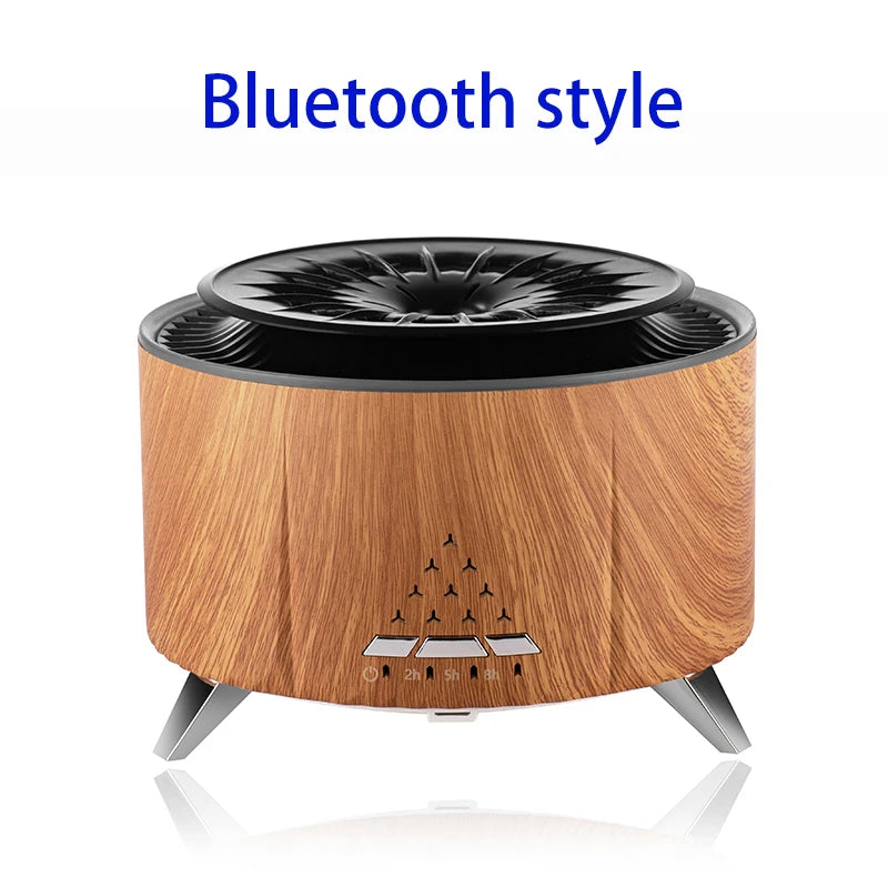 Volcano Aromatherapy Diffuser Flame Air Humidifier Music Speaker Ultrasonic Oil Diffuser Aroma Essential for Home Room Office